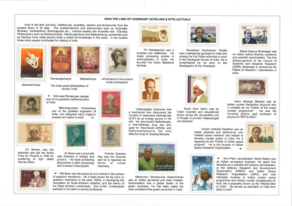PhilaUtsav 2026 exhibit PUR24: INDIA THE LAND OF LEGENDARY SCHOLARS & INTELLECTUALS by Gaurav Kotteda