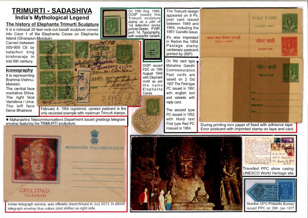 PhilaUtsav 2026 exhibit PUR34: TRIMURTI / SADASHIVA - India's Mythological Legend by Rajesh Manohar Bandekar