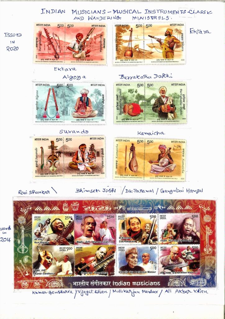PhilaUtsav 2026 exhibit PUR38: INDIAN MUSICIANS-MUSCIAL INSTRUMENTS CLASSIC AND WANDERING MINISRELS by Dr. M. Swamiappan