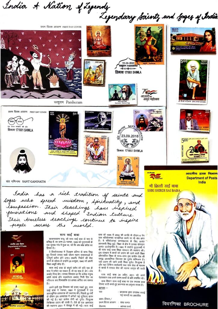 PhilaUtsav 2026 exhibit PUR43: Legendary Saints and Sages of India by Meena Chandel