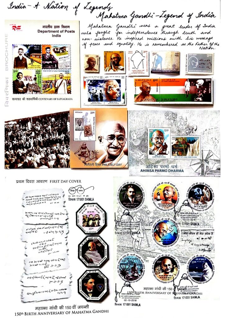 PhilaUtsav 2026 exhibit PUY05: Mahatma Gandhi - Legend of India by Jaivardhan Singh Chandel